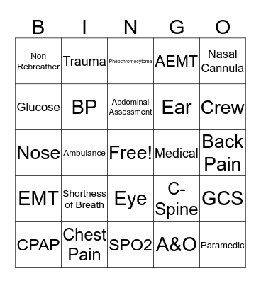 QA Bingo Card