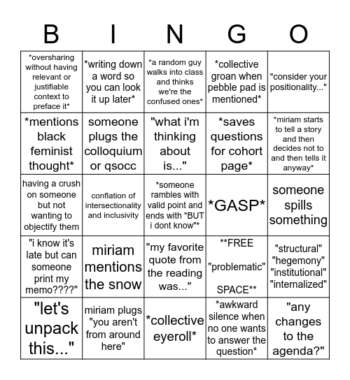 (LIFE IS A) POTATO HIGHWAY BINGO Card