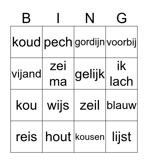 THEMA 7 Bingo Card