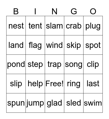 Blend Bingo Card