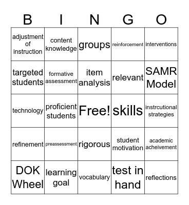 I LOVE PLC Bingo Card