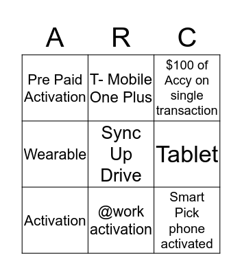 DFW Central Bingo Card