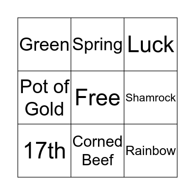 MARCH BINGO Card