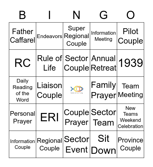 TEAMS BINGO Card