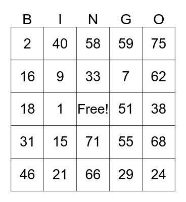 NEIGHBORHOOD WATCH BINGO Card