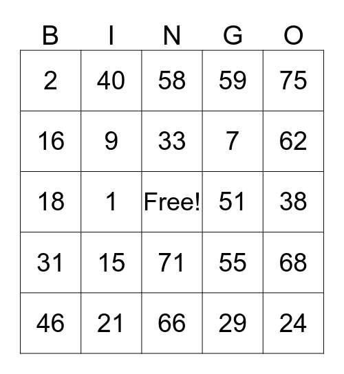 NEIGHBORHOOD WATCH BINGO Card