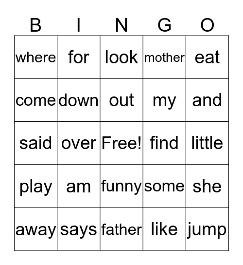 Bingo 6 Bingo Card