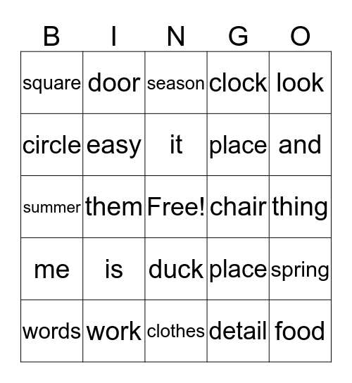 Will Teacher's Bingo Card