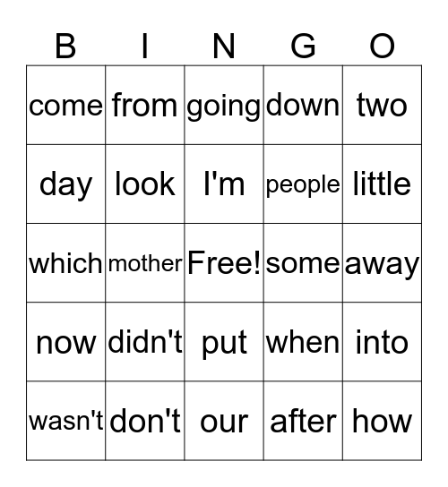 Week of April 3 Bingo Card