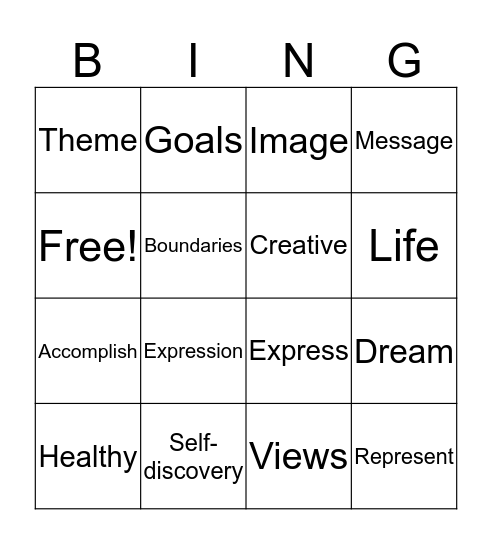 Group Discovery Bingo Card