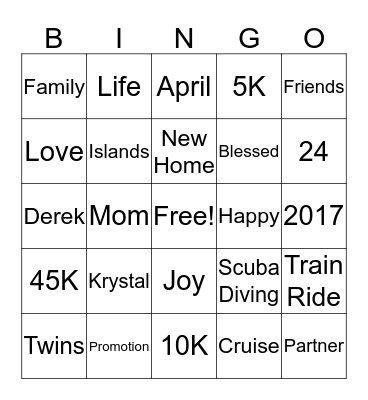 Women Always Land On Their Feet Bingo Card