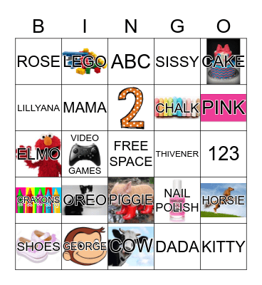 LILLY'S BINGO Card