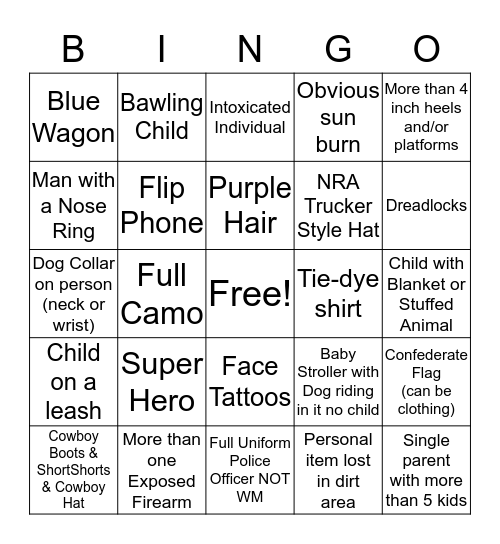 Expo Bingo Card