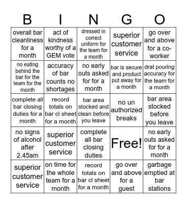 Bingo Card