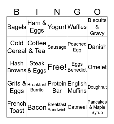 Breakfast with Walls of Reguge Bingo Card