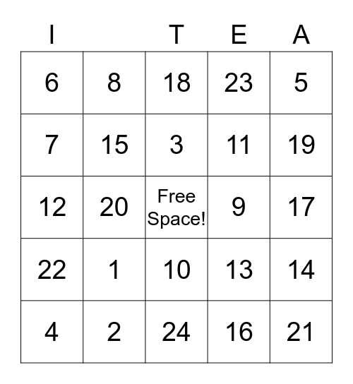 Bingo Card