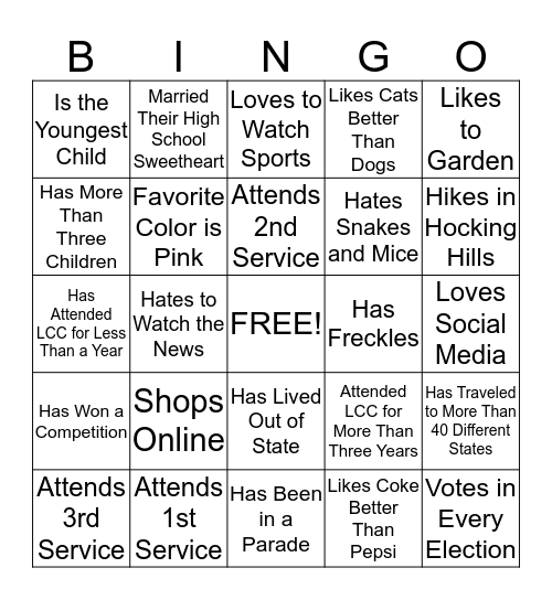 The Current 2017 Bingo Card