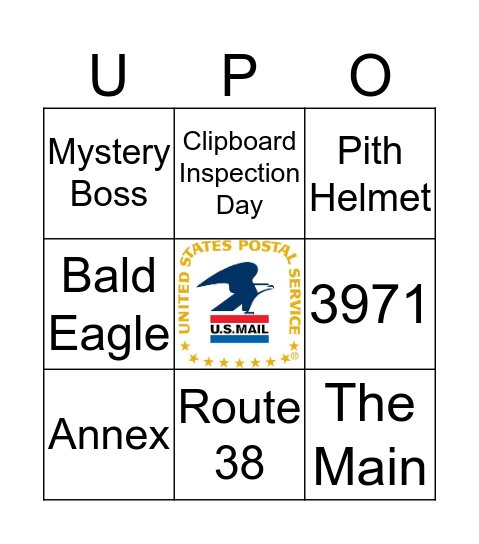 Frank Blair Bingo Card