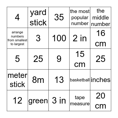 Unit 7 Review Bingo Card