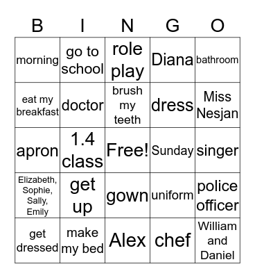 Review Bingo Card