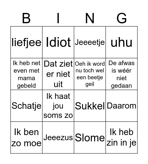 Marjooo's bingo Card