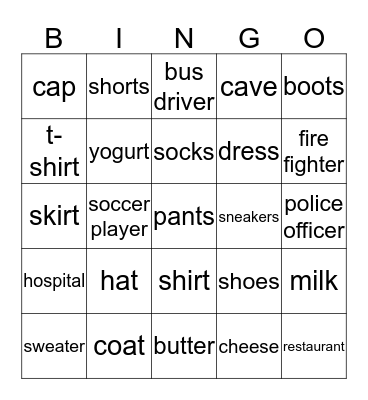 Everybody Up 2 June 18th Bingo Card