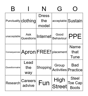 What do you think we are doing today? Bingo Card