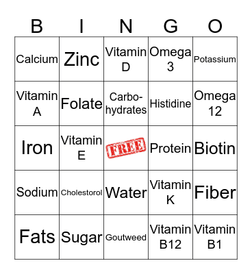 Your Bodies Need Us!! Bingo Card