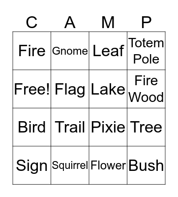 I SPY BINGO  Bingo Card