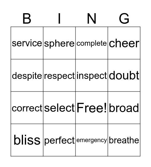 Strawberry Bingo Card