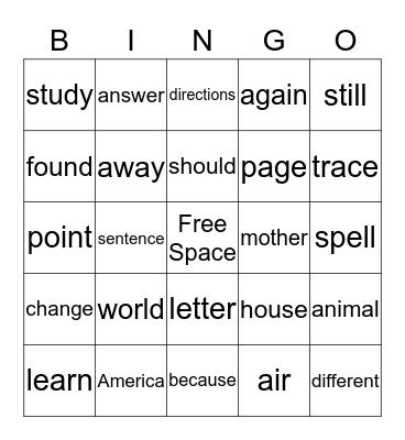 Bubblegum Bingo Card