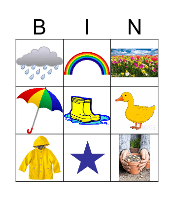 Spring BINGO Card