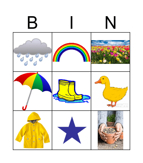 Spring BINGO Card