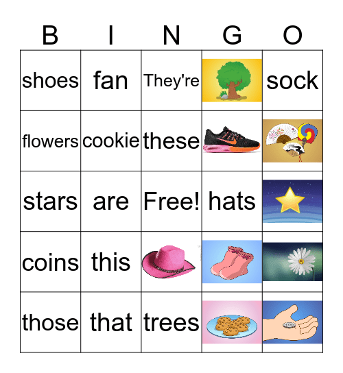 Grade 5, Lesson 2 Bingo Card