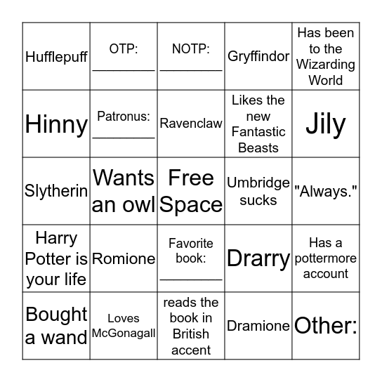 Bingo Card