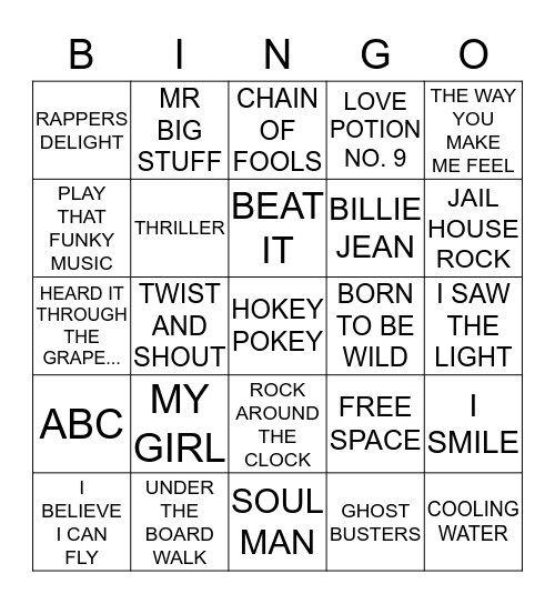 SPRINGO BINGO Card