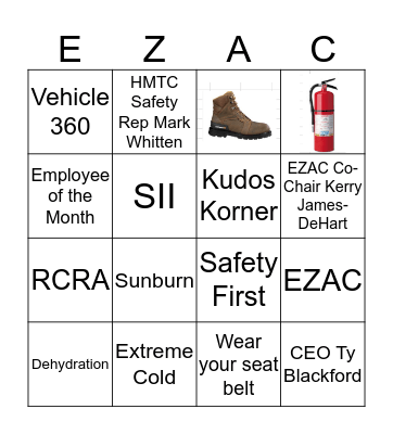 W&FMP EZAC BINGO Card