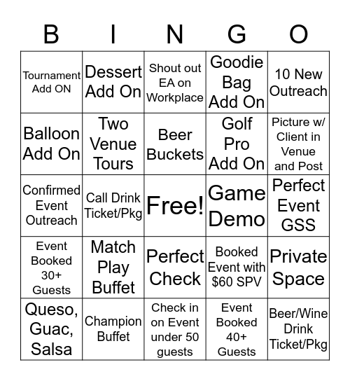 ESC Bingo Card