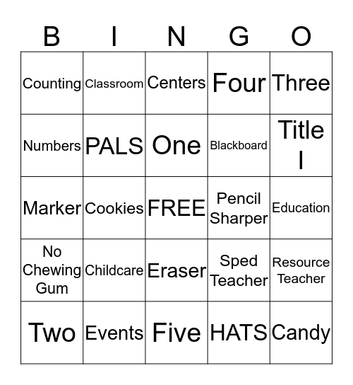 It's A Family Affair-BINGO NIGHT Bingo Card