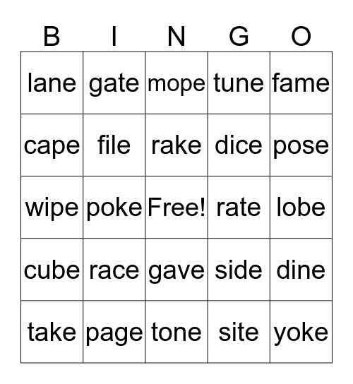 Fun, Fun, Fun!!! Bingo Card