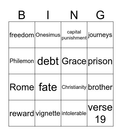 Phielmon Bingo Card