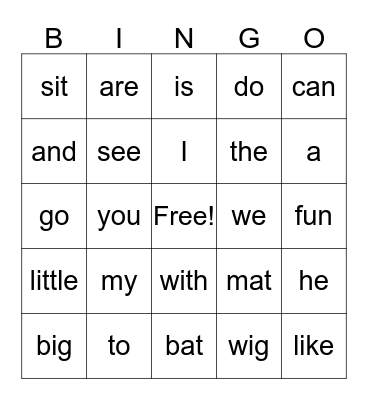 Gotta Know Bingo Card