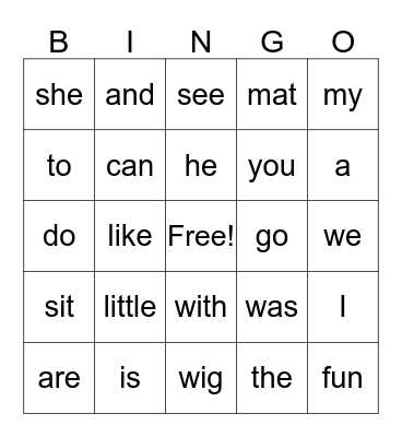 Gotta Know Bingo Card