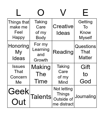 Do It All For The Glory Of God Bingo Card