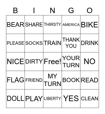 ASL BINGO Card