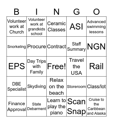 DJ's Bingo Card