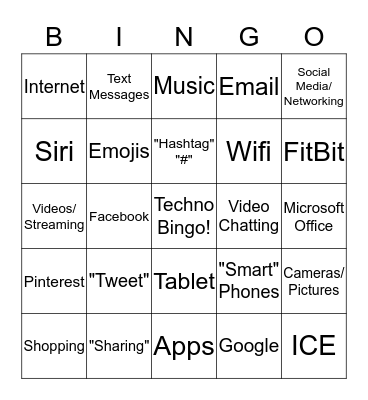 Techno-Bingo Card