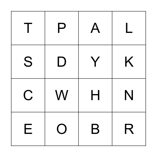 I rock at SPELLING! Bingo Card