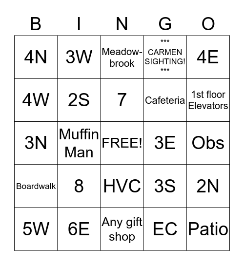 Bob Bingo Card