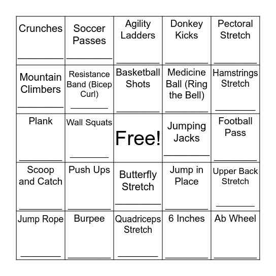 2nd Grade Bingo Card